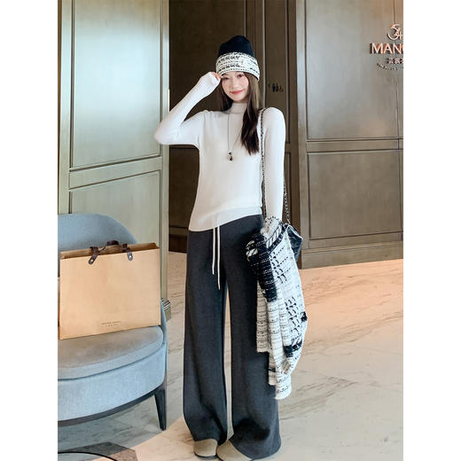 <曾小咸推荐>现货秒杀 ！微信超特价！复古条纹连帽外套 日常249.99 立减100 秒杀149.99！！ 毛织休闲裤  秒杀79.99！！ 商品图4