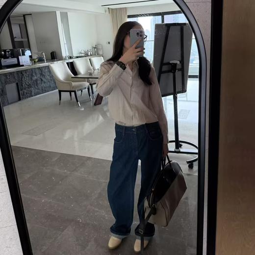 ROMI STUDIO“康龙牛仔”美国进口绳染蓝低腰加长版牛仔裤 441N5047 商品图0