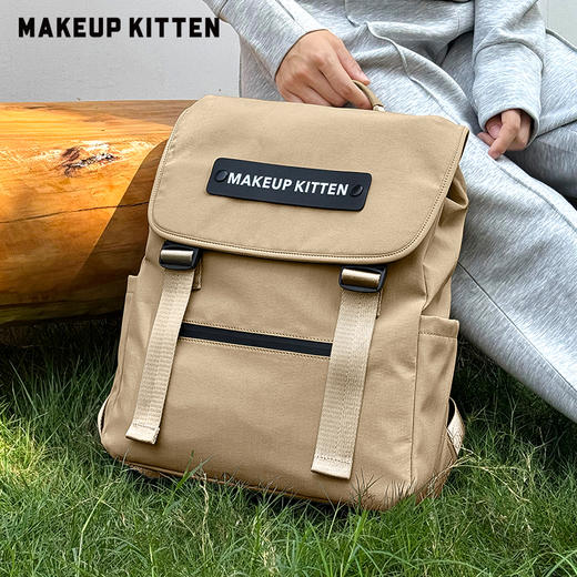MAKEUP KITTEN 双肩包包女新款男大学生上课书包通勤旅游5126481 商品图1