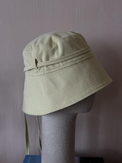 CHAMBARET 帽子S（双面可用) 青草黄拼橄榄色 商品图6