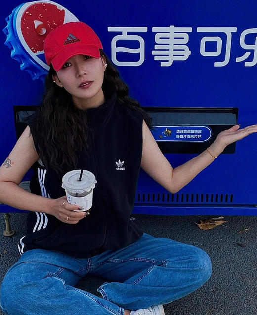 原单三叶草毛绒保暖运动马甲背心 商品图9