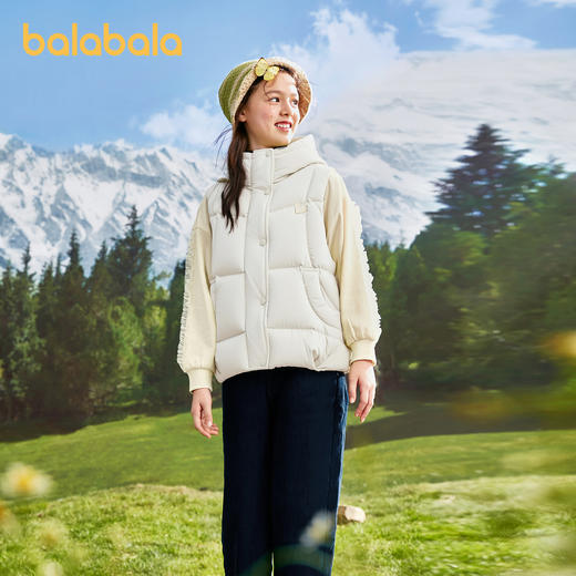 【商场同款】巴拉巴拉儿童羽绒马甲女童上衣新款童装2025秋冬保暖 商品图2