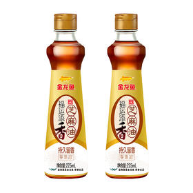 【发出后不支持拦截退货】金龙鱼 福运添香芝麻油 225ml*2