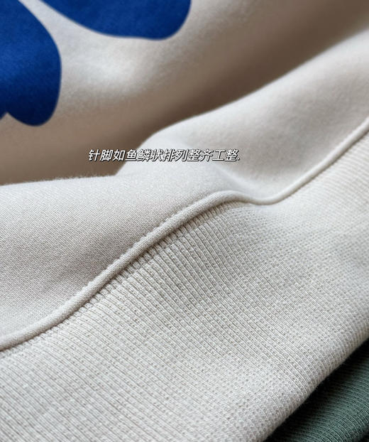 100%有机棉加厚磨毛面料卫衣足足420g 商品图8