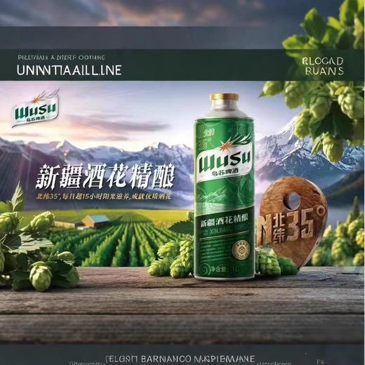 乌苏  11°P新疆酒花精酿啤酒 1L/罐 商品图2