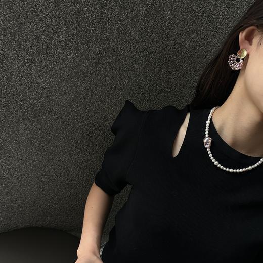 【甄珠贝】九紫离火套装 松弛巴洛克项链和 同色系耳环套装 商品图8