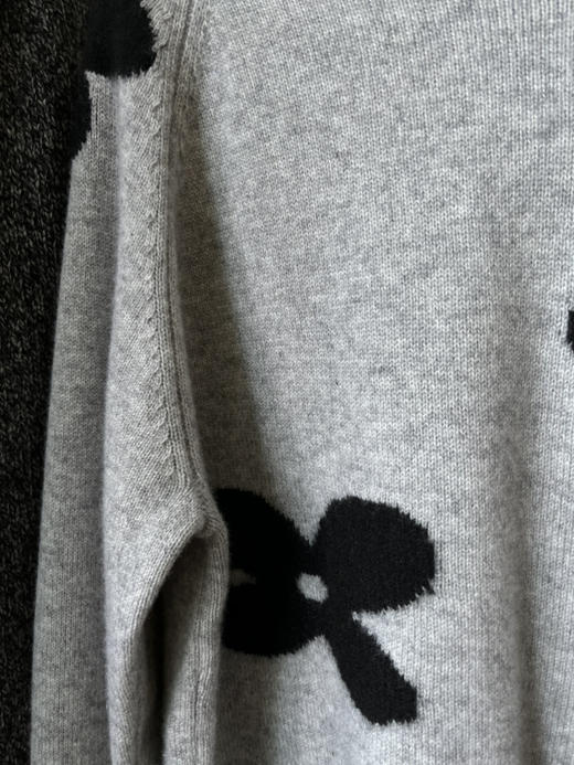 【山花烂漫】噢蜜ooomeooo四叶草提花羊绒套头衫 商品图13