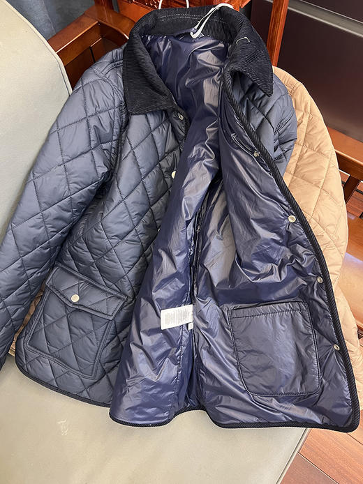 预售！RLの保真~！3K+马标刺绣！老钱风夹棉外套.绗缝菱格薄棉服 商品图11