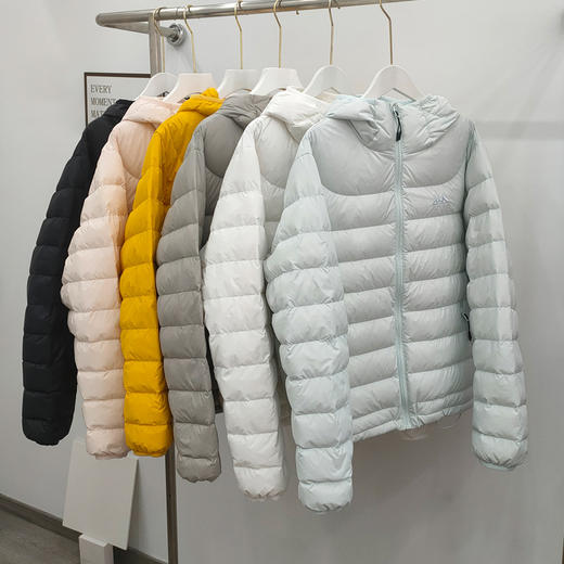 丁摩 大码欧美排骨羽绒服女秋冬时尚连帽轻薄90白鸭绒保暖外套5ZF-10272 商品图0