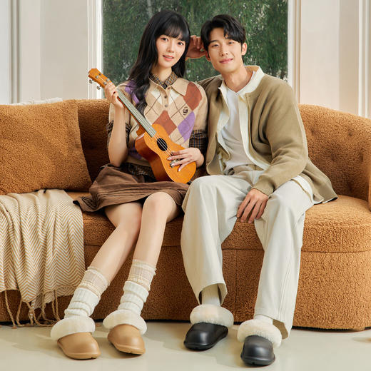 始源可外穿防滑毛绒拖鞋3466 商品图0