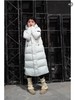 黑白两色，D桑特｜情侣长款 90鹅绒防风户外休闲长款羽绒服 商品缩略图4
