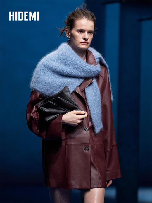 HIDEMI 南非初生马海毛粗针圆领毛衣 商品图8