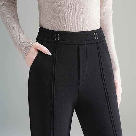 QYM 9533-Y时髦微喇裤加绒厚款休闲裤 商品图3