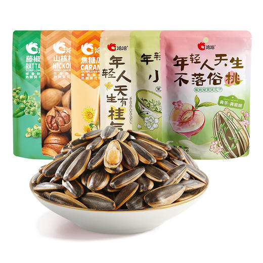 洽洽风味瓜子98g葵花籽蜜桃绿茶桂花乌龙茉莉碧螺春零食 商品图4