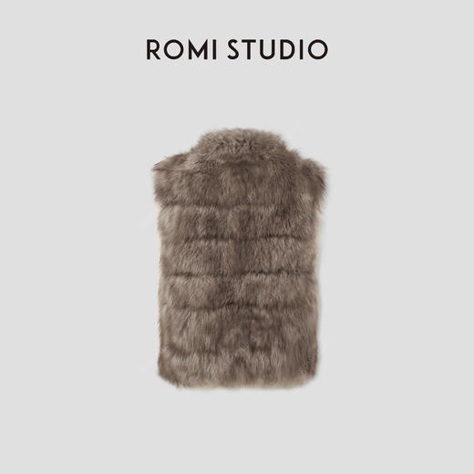 ROMI STUDIO狐狸腹毛马甲皮草蓬松顺滑皮毛一体 RWCWW86821 商品图4