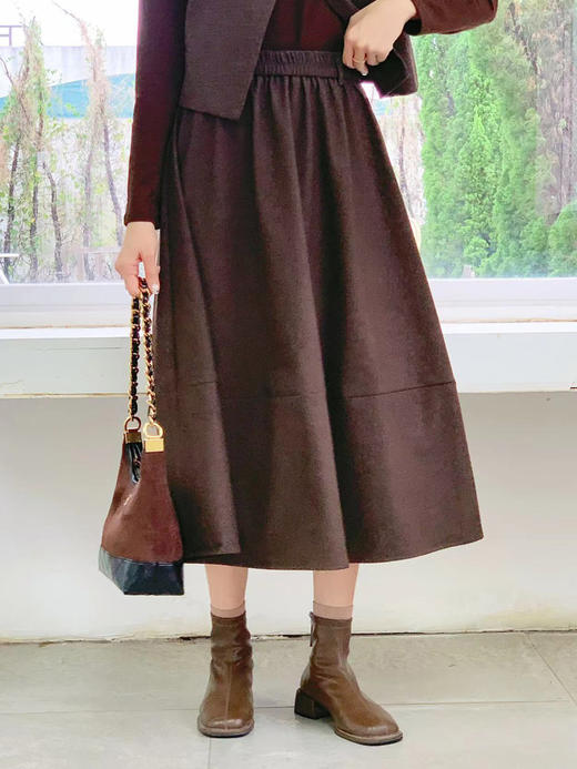 【百图lulu定制】【珍珠三件套】【一套279元】简约老钱风 长袖T恤 马甲 半裙 三件套 商品图5