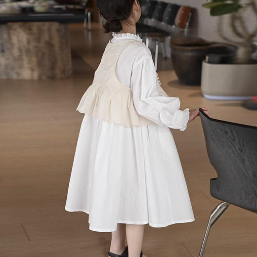 裁缝学苑TS28儿童新款木耳边长袖连衣裙纸样女童无袖背心马甲服装打板 商品图3