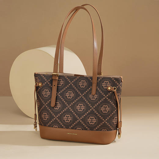 蔻一Cnoles 时尚复古大容量通勤包6171278 商品图0