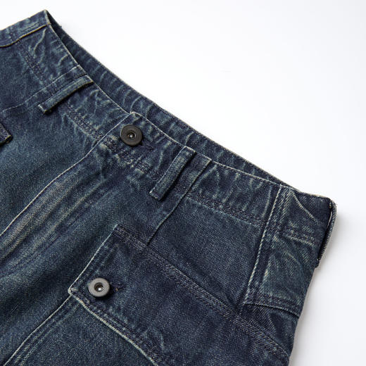 ROMI STUDIO“丹宁牛仔”复古棉质工装褶皱立体牛仔裤  RWCAXU6126 商品图3