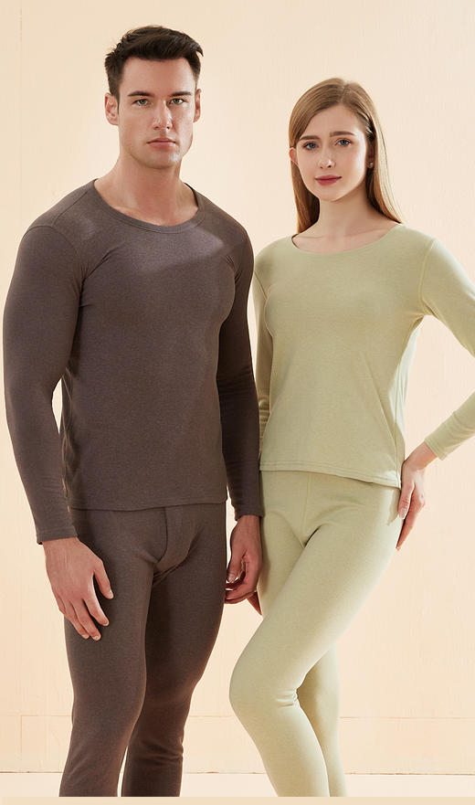 【德绒山羊绒蚕丝保暖内衣套装】周一（10.27）中午12点开始 5A抗菌面料，添加拥有保暖软黄金之称的山羊绒混纺，轻盈，细软，奢暖，上身体验极佳，不刺痒，敏感肌肤也可穿 商品图4