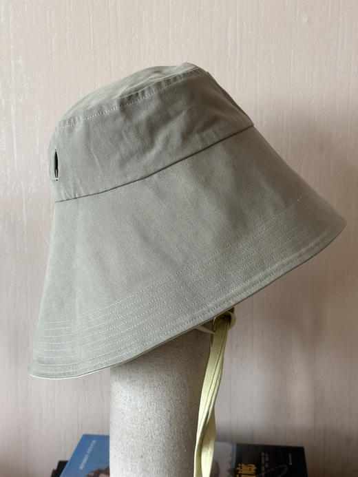 CHAMBARET 帽子M（双面可用) - 青草黄拼橄榄色 商品图6