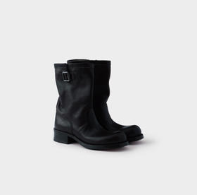 PD-SH 复古牛皮中筒靴