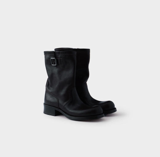 PD-SH 复古牛皮中筒靴 商品图0