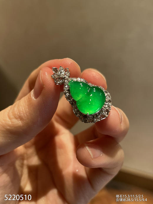 玻璃种黄阳葫芦吊坠 82999【5220510】 商品图2