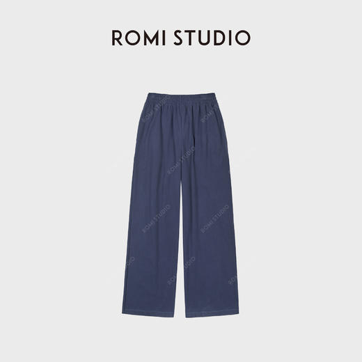 ROMI STUDIO“自然舒适”棉氨混纺松紧腰百搭休闲长裤RWCAX86697 商品图0