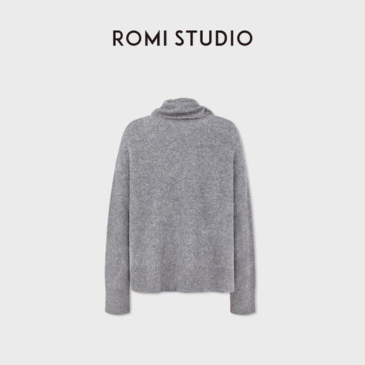 ROMI STUDIO“”康宝莱牦牛绒””飘片领奢柔哑光套头毛织 RWCAS86835 商品图1