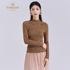 乔万尼2025冬云柔感水波纹100%绵羊毛半高领保暖打底衫ED4M801 商品缩略图2