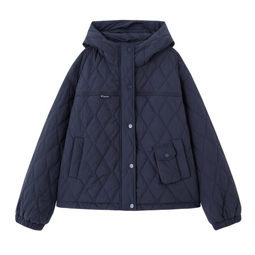 丁摩 夹棉外套女秋冬新款夹棉高端大码保暖棉衣棉服5ZF-9973 商品图4