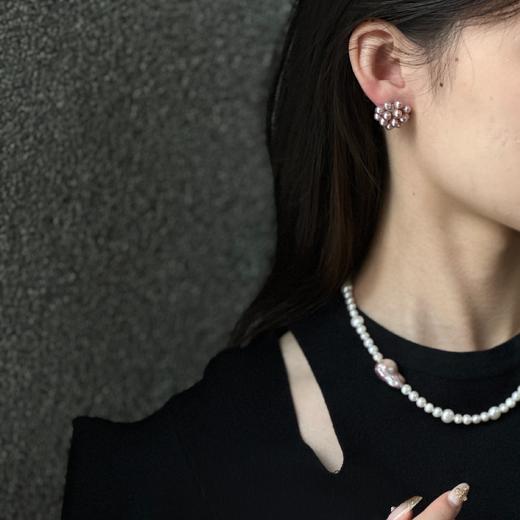 【甄珠贝】九紫离火套装 松弛巴洛克项链和 同色系耳环套装 商品图7