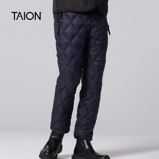 [少量]TAION男女款军事风轻量羽绒长裤宽松阔腿保暖130LSTDML-1 商品图2
