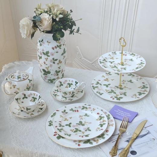 送礼必备☕【W家同款野草莓骨瓷系列大合集】超多款可选：子母壶｜炖盅｜葫芦盘款杯碟｜筷子｜烟灰缸｜纸巾盒｜花瓶…无标发货，10.16日上新！WD 商品图7