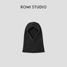 ROMI STUDIO“温暖过冬”羊毛混纺细密螺纹巴拉克拉法帽 RWCAP66703