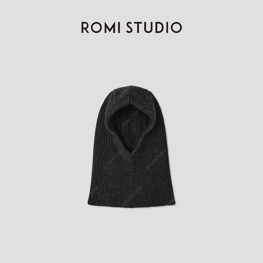 ROMI STUDIO“温暖过冬”羊毛混纺细密螺纹巴拉克拉法帽 RWCAP66703 商品图0