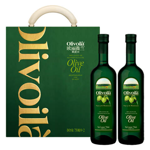 【发出后不支持拦截退货】欧丽薇兰 橄榄油礼盒 750ml*2 商品图4