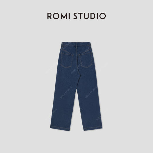 ROMI STUDIO“康龙牛仔”美国进口绳染蓝低腰加长版牛仔裤 441N5047 商品图2