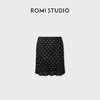 ROMI STUDIO“波点半裙”16mm桑蚕丝光泽垂感法式半身裙RWDSXY1487 商品缩略图0