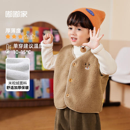 【75/2件上衣专区】嘟嘟家儿童马甲秋冬宝宝打底衫上衣男童衣服童装 商品图2
