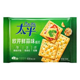 太平 欧芹鲜蒜味梳打发酵饼干 100g/包