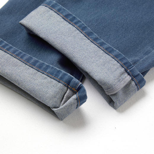 ROMI STUDIO“复古时髦”湖水蓝色环保洗水松紧腰牛仔裤 RWCAX96276 商品图4