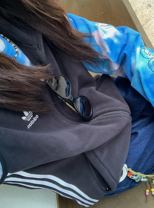 原单三叶草毛绒保暖运动马甲背心 商品图11