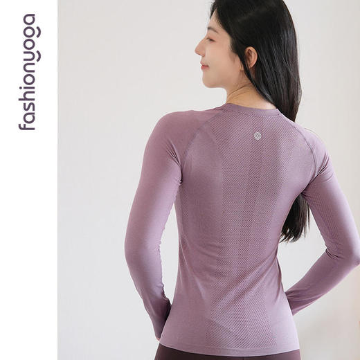 凡圣瑜伽舒适加长一体织长袖F14395 商品图7