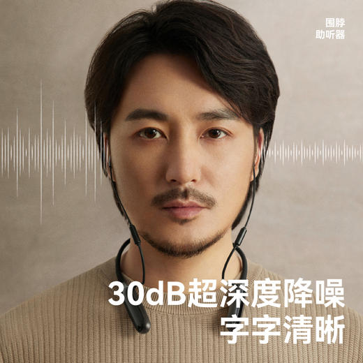 zdeer左点围脖式助听器64通道中重度听损脖挂防丢助听器 商品图6