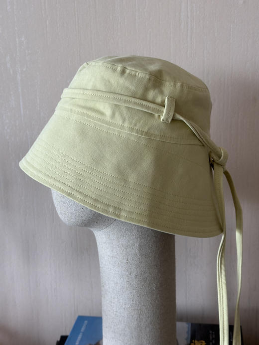 CHAMBARET 帽子S（双面可用) 青草黄拼橄榄色 商品图1