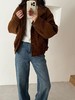 老米优品🎈3-5天! 韩代同款《工装风立领100%棉灯芯绒棉服》美拉德色系纯棉灯芯绒，内绗棉加棉设计厚实保暖棉衣棉服 WT251026A 商品缩略图3