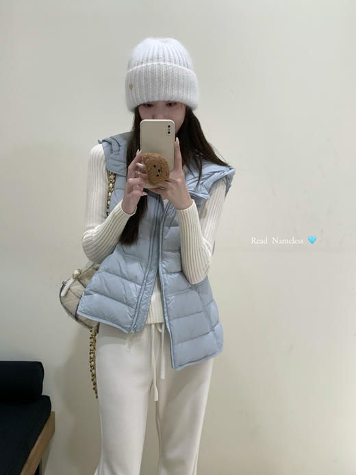 Read Nameless /Baby蓝羽绒马甲+秋冬柔柔裤 白色喇叭 2025/10/27 商品图3