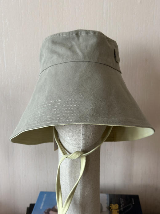 CHAMBARET 帽子M（双面可用) - 青草黄拼橄榄色 商品图3